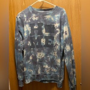 Tie-Dye HOMEFREE Graphic Sweater with IA State Outline